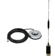 Dual Band Antenna Magnet UHF VHF Rubber Boot for Motorola Mobile Radio Mini-UHF