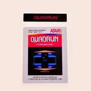 Atari 2600 Replacement Label - Quadrun