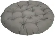 JISADER Hanging Egg Chair Cushion Padded Seat Cushion Diameter 50cm Garden Chair Mat, Dark Grey
