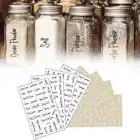 274 Spice Jar Labels Decals for Pantry Organization Lot K6