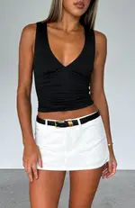 Selfish Behaviour Mini Skort White
