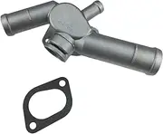 2pcs Aluminium Alloy Thermostat Housing Coolant Hose Flange Radiator Compatible With VW Compatible With Golf Compatible With Jetta 2.0 L4 99-06 06A 121 133D 06A121133D 06A12 radiator