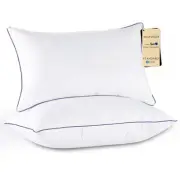 Bed Pillows Standard/Full Size Set of 2, Cooling and Supportive Bed Pillows w...