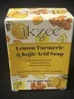 Ikzee. Lemon turmeric and kojic Acid Soap. 100g