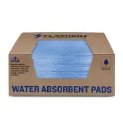 Water Absorbent Pads 50 per Box, 17.5"x13.5" - Reusable and Hand Wringable Pa...