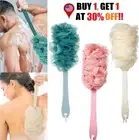 17" Bath Loofah Sponge Brush Shower Long Handle Back Scrubber Bathing Brush USA