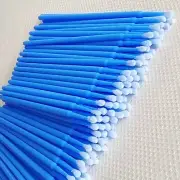 Dental Disposable Micro Applicator Brush Bendable Makeup Eyelash Brushes Blue