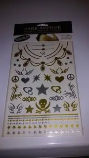 (Pack of 6) Park Avenue Metallic Jewelry Tattoos Hottest Fashion (Pack of 6)