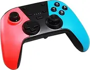 Pyle Wireless Switch Controller - High Performance Wireless Bluetooth Remote Joystick Game Controller for Switch Console - Turbo, Screenshot, Dual Vibration, RGB LED Light, 6-Axis Sensor, NFC