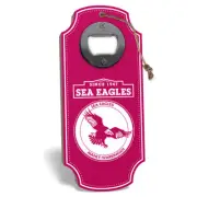 Manly Warringah Sea Eagles NRL First 18 Bottle Opener Wall Plaque Sign Rope