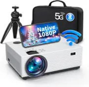 Projector with WiFi and Bluetooth, 5G WiFi Native 1080P - 9500L - 4K