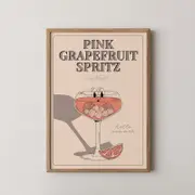 [Namly Design] Poster - Pink Grapefruit Spritz
