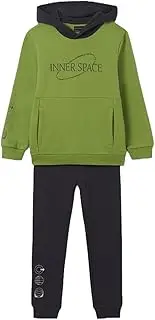 [Generisch] Mayoral 7822 Tracksuit with Hood, Green, Trousers Black, for Children