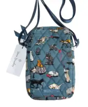 VERA BRADLEY Easy Crossbody RFID Cellphone Cat's Meow - Siamese Calico White Cat