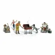 OO/HO Gauge Backyard Barbeque (4) Woodland scenics A1929