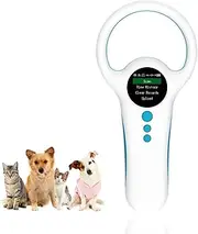 Pet Microchip Scanner, Rechargeable RFID EMID Micro Chip Reader Scanner (2.4GHz+Bluetooth+USB), 1.44” TFT Screen Display ISO11784 / 11785 / FDX-B EMID for Animal/Pet/Dog/Cat
