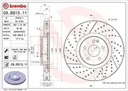 Brembo 09.B913.11 - Brembo Front UV coated Brake Disc - 1 Brake Disc
