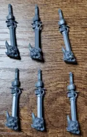 Warhammer 40K Space Marines Grey Knights Nemesis Force Swords - 6 Pieces