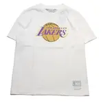 MITCHELL & NESS M&N 短T TEAM LOGO DAD TEE 湖人 白 MNTS001LALW