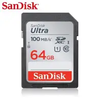 在飛比找Yahoo!奇摩拍賣優惠-Sandisk Ultra SDXC-64Gb 100MB/