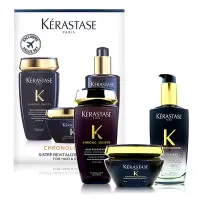 在飛比找Yahoo奇摩購物中心優惠-KERASTASE 卡詩黑鑽極萃逆時奢華組 (洗髮250ml