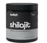 Switch Nutrition Shilajit Organic Himalayan Shilajit 8:1 60 Caps