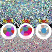 5000pcs/bag 1.2mm Crystal AB Colour Zircon Rhinestones Flat Back 3D DIY Manicure