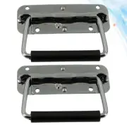 2 PCS Heavy Duty Handle Black Cabinet Handles Spring Handle Tool Box Handles