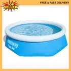 NEW Bestway 10ft Fast Set Inflatable Swimming Pool Outdoor with Pump and Filter