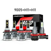 6x Combo LED Headlight Bulb Fog Light for Nissan Pathfinder 2013-2018 Hi/Lo Beam (for: Nissan)