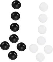 MOLUCKFU 1set Premium Ceramic Go Chess Stones Flat Beads Compact Chess Pieces for Creative Play and Easy Storage