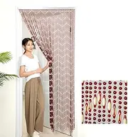 Beaded Door Curtains for Doorways Bead String Curtain for Room Dividers Red Wine Hanging Home Decoration Entrance Partition Modern Style, Size Customizable (Size : 0.8x1.8m-40 stra