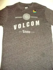 NEW VOLCOM SURF MEN MOCK TWIST CREW TEE T SHIRT MOCHA HEATHER M MEDIUM code ZZ90