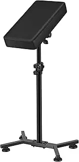 POARMEEY Professional Tattoo Arm Rest Stand, Black Metal Frame with Cushioned Pad，Height Adjustable Tattoo Armrest