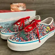Vans x Where's Waldo Authentic Land of Waldos Sneakers Size 6.5 Women's NWB