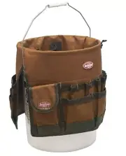 Tool Organizer Bucket Bag Storage Shelf with Pockets and Metal Handler