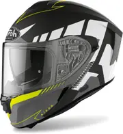 Airoh Spark Rise, full face helmet , color: Matt Black/White/Grey/Neon-Yellow , size: XL