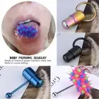 Vibrating Tongue/Belly Ring Stud Barbell Stainless Steel Body Piercing Jewel Dob