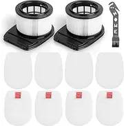 2 HEPA and 4 Felt & 4 Foam IZ662H IZ682H Filters for Shark Vertex Pro Cordless Stick Vacuum IZ661HC IZ662HC IZ683H, Replace Prat XHFIZ500 & XFFKIZ600