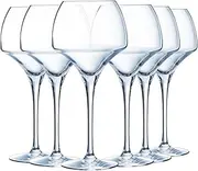[Chef & Sommelier] Open Up Wine Glass 55 cl – Set of 6 – Made of Krysta Crystal Glass – Reinforced Packaging – Shine, Transparency and High Resistance, Transparent