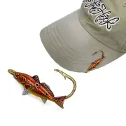 Redfish Hookit© Red Fish hat Pin - Fishing Hat Clip - Fishing Brim Clip