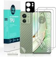 [Ibywind] For Motorola Edge 40 5G 6.55", 2 Pcs Screen Protector, Flexible TPU Film,With 1 Piece of Camera Lens Protector,1 Piece of Back Film[Easy to install,High Clear]