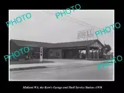 POSTCARD SIZE PHOTO OF MIDLAND WEST AUSTRALIA SHELL OIL Co PETROL STATION 1930