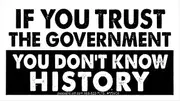 If You Trust The Government You Don't Know History - Freedom Liberty Constitution Small Magnetic Bumper Magnet 5-by-2.75 Inches