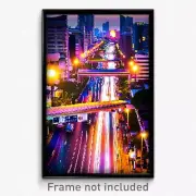 Pixel Art Poster - Cool Thai City (8 Bit Psychedelic Trippy Video Game Print)