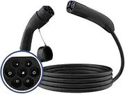 Type 2 Charging Cable Electric Vehicle Charger Connector Electrical car Devices ev Charger Cable 5M, Compatible with Tesla