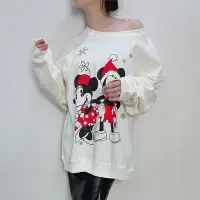 在飛比找樂天市場購物網優惠-ANNAS 聖誕節米奇米妮刷毛衛衣 聖誕節迪士尼米老鼠 聖誕