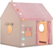 Kids Play Tent, Bed Game Secret Base Playhouse, Large Space Kid Tents, Easy to Assemble, Foldable and Portable, Breathable Mesh Roof, 120×105×128cm, for Boys Girls