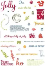 LDRS down the chimney clear stamp set christmas