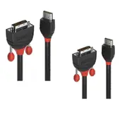 Lindy HDMI to DVI-D Cable Black Line - 2m